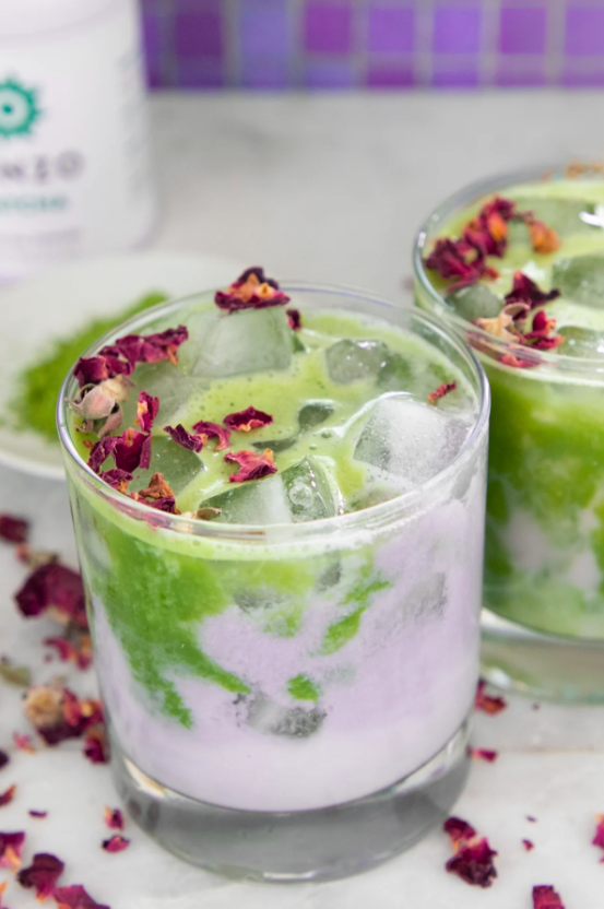 Floral Bliss Iced Matcha Latte